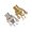 Gold and Silver, variant on Guitar Plug Instrument Jacks Socket Jacks Sockets Single Channel Brass Texture for Electric Guitars and Basses
