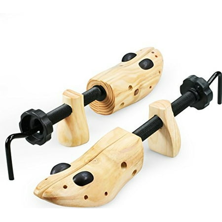 IGIA Professional Adjustable Wooden Shoe Stretcher For Unisex Shoes - 1 Pack