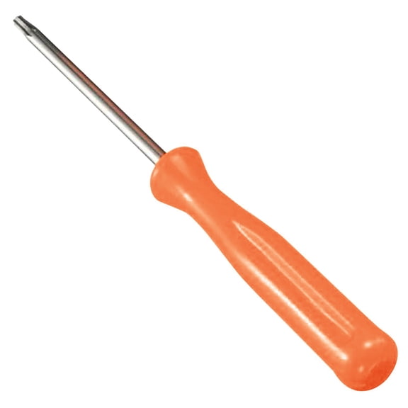 1 Pc T8 Torx Security Screwdriver TR8 Tamper Proof Star Screwdriver with Hole TR8 Torx Security Screwdriver Precision Repair Tool for Game Controller & Electronics, 3.94 Inch, Orange