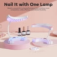 thumbnail image 3 of modelones UV LED Nail Lamp, Gooseneck UV Light for Gel Nails, 48 W Nail Light for Gel Nail Polish with 3 Timers and LCD Display, LED Nail Lamp for Fast Curing, 3 of 7