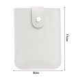 thumbnail image 7 of Mosey Faux Leather Card Holder Large Capacity Pull-out 6 Slots Solid Color Button Slim Minimalist Portable Business Card Bank Card Driver License Organizer Storage Bag, 7 of 7