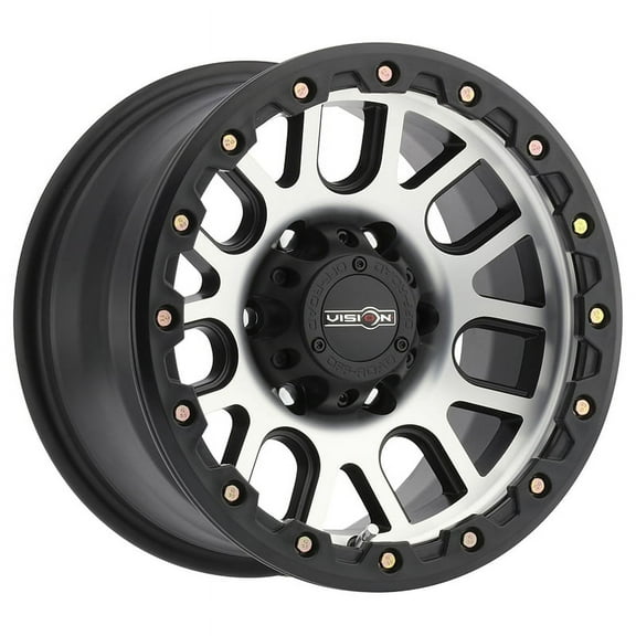 20x9 Vision Off-Road 111 Nemesis Blk Machine Wheel 6x5.5 (0mm)