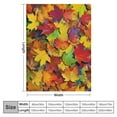 thumbnail image 4 of Orinice Autumn Leaves Warm Lightweight Blanket Soft Fleece Throw Blanket for Living Rooms Sofa Decor Cow Gifts All Seasons Plush Blankets 60x80in, 4 of 6