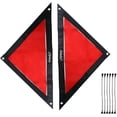 thumbnail image 1 of Shooting Target for Lacrosse Hockey - 1/2 Pieces Triangular Shooting Targets for Lacrosse Goal, Sports Accessories for Precision Shooting Practice in Lacrosse, Red (2), 1 of 7