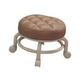 thumbnail image 2 of Taburete bajo enrollado asiento de rollero bajo adulto resistente niño con lanzador giratorio PU cuero para dormitorio apartamento salón de juegos de Café, 2 of 8