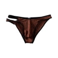 thumbnail image 5 of KHONTS Menâs Thong Underwear Lace Thongs Mesh Breathable Briefs Coffee L, 5 of 5