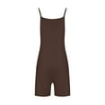 thumbnail image 2 of DDAPJ pyju Women's Fashion Short Overall 2023,Women's Casual Sleeveless Rompers Loose Spaghetti Strap Shorts Jumpsuit with Pockets, 2 of 4