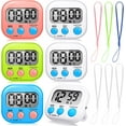 thumbnail image 2 of 6 Pa Small Digital Kitchen Timer Classroom Timers For Kids Kitchen Timer For Cooking With 6 Pieces Lanyard Magnetic Ba And On/Off Switch Second Minute Count Up Countdown Multicolored, 2 of 3
