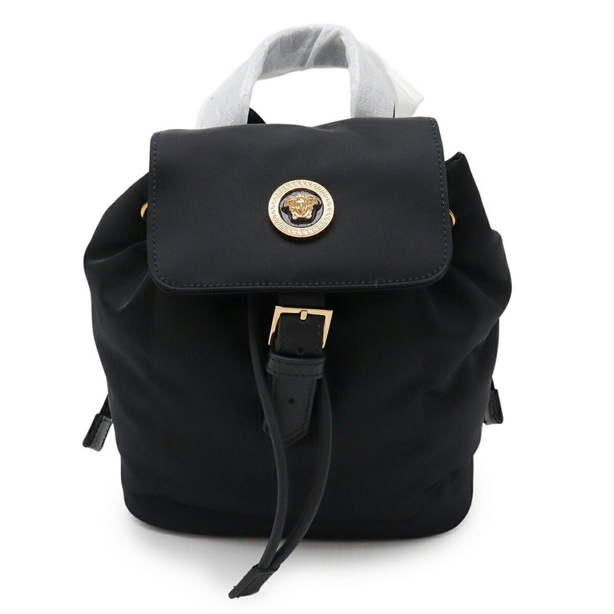 Versace Black Nylon Backpack VERSACE La Medusa Nylon Backpack Black – MAISONDEFASHION.COM main image 3