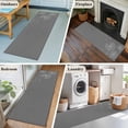 thumbnail image 6 of 2x6 Kitchen Runner Rug, Grey Dandelion Non-Skid Rubber Backing Large Rectangle Rugs - Living Room Bedroom Home Office, Abstract Art Simple Floral Indoor Floor Mat Carpets Washable Rug, 6 of 9