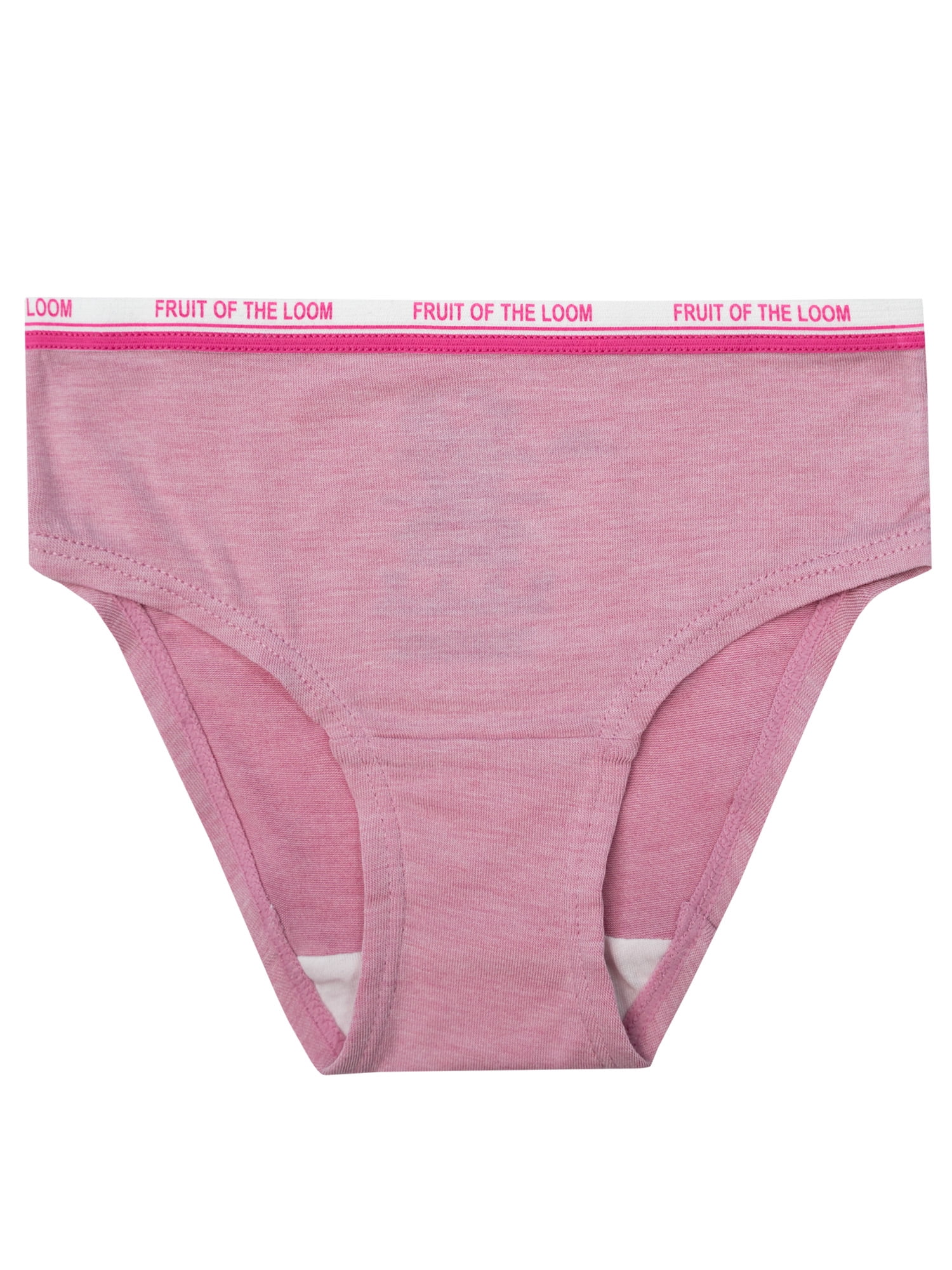 Fruit of the Loom Toddler Girl 360 Stretch True Comfort Super Soft Modal Briefs Underwear, 6 Pack, Sizes 2T/3T