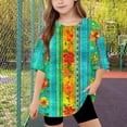 thumbnail image 5 of Virmaxy (5-15 Years) Boys Girls Fashion Casual Shirt Teenagers Solid Color Short Sleeve Round Neck Top Summer Loose Casual Trendy Pullover Shirt Multicolor-38 5 Years, 5 of 8