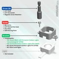 thumbnail image 4 of Mount Kit for Govee Elite H805 and Non-pro/Original RGBIC H705 Permanent Outdoor Lights – Bracket, Screw, Driver Bit (White, 72), 4 of 6