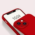 thumbnail image 4 of for iPhone 13 Case for Women with Full Camera Lens Protection, Silicone Girly Cute Side Soft Ultra Slim Shockproof Protective Lightweight Phone Cover for iPhone 13, Red, 4 of 9