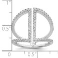 thumbnail image 3 of 925 Sterling Silver Cubic Zirconia Cz Ring, 3 of 7