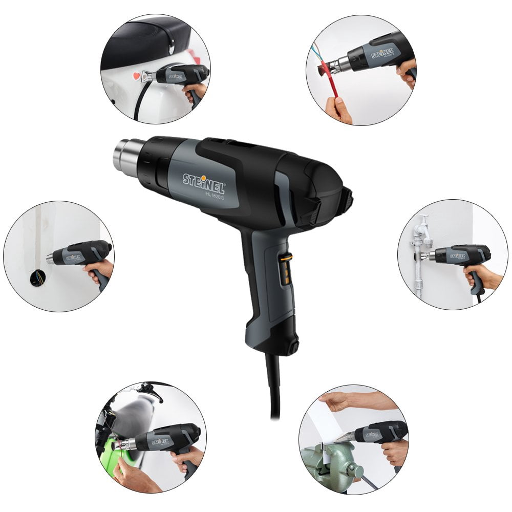 Steinel 110025541 HL 1820 S Heat Gun, 1400 W, Hot Air Gun for Shrink Wrapping, Black
