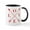 White/Black Inside, variant on CafePress - Love Arrows - 11 oz Ceramic Mug - Novelty Coffee Tea Cup