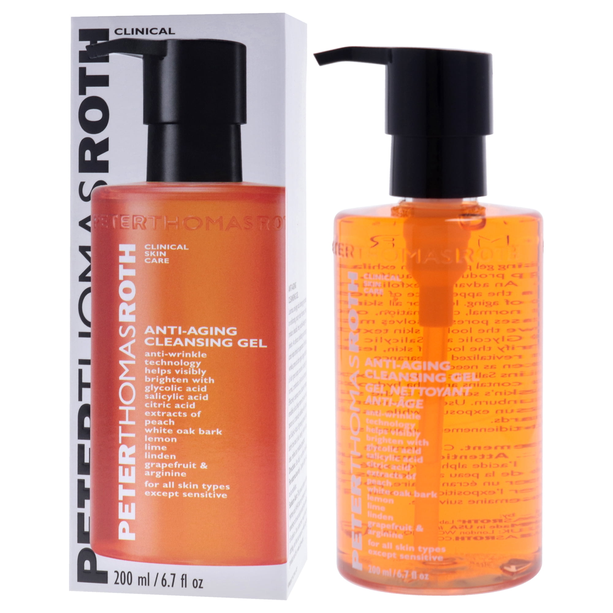 Anti-Aging Cleansing Gel by Peter Thomas Roth for Unisex - 6.7 oz Cleanser