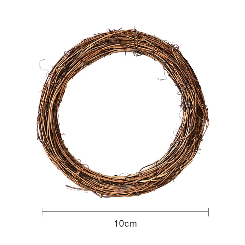 Details about   Xmas Natural Dried Rattan Ring Wreath Garland Home Door Wall DIY Ornament 