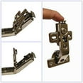 thumbnail image 3 of Elysian 1 Piece Lazy Susan Hinge Face Frame Plate for Floded Door Kitchen Cabinet Corner Door Hinges Metal Replacement 135 Degree open, 3 of 9