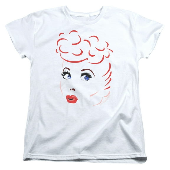 I Love Lucy - Lines Face - Women's Short Sleeve Shirt - Medium