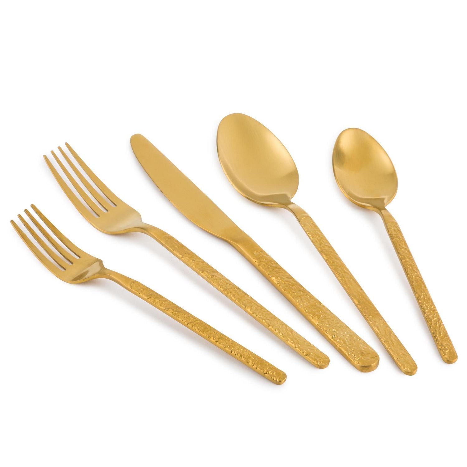 Thyme & Table Lumi Gold 20-Piece Flatware Set, Service for 4, Flatware Set