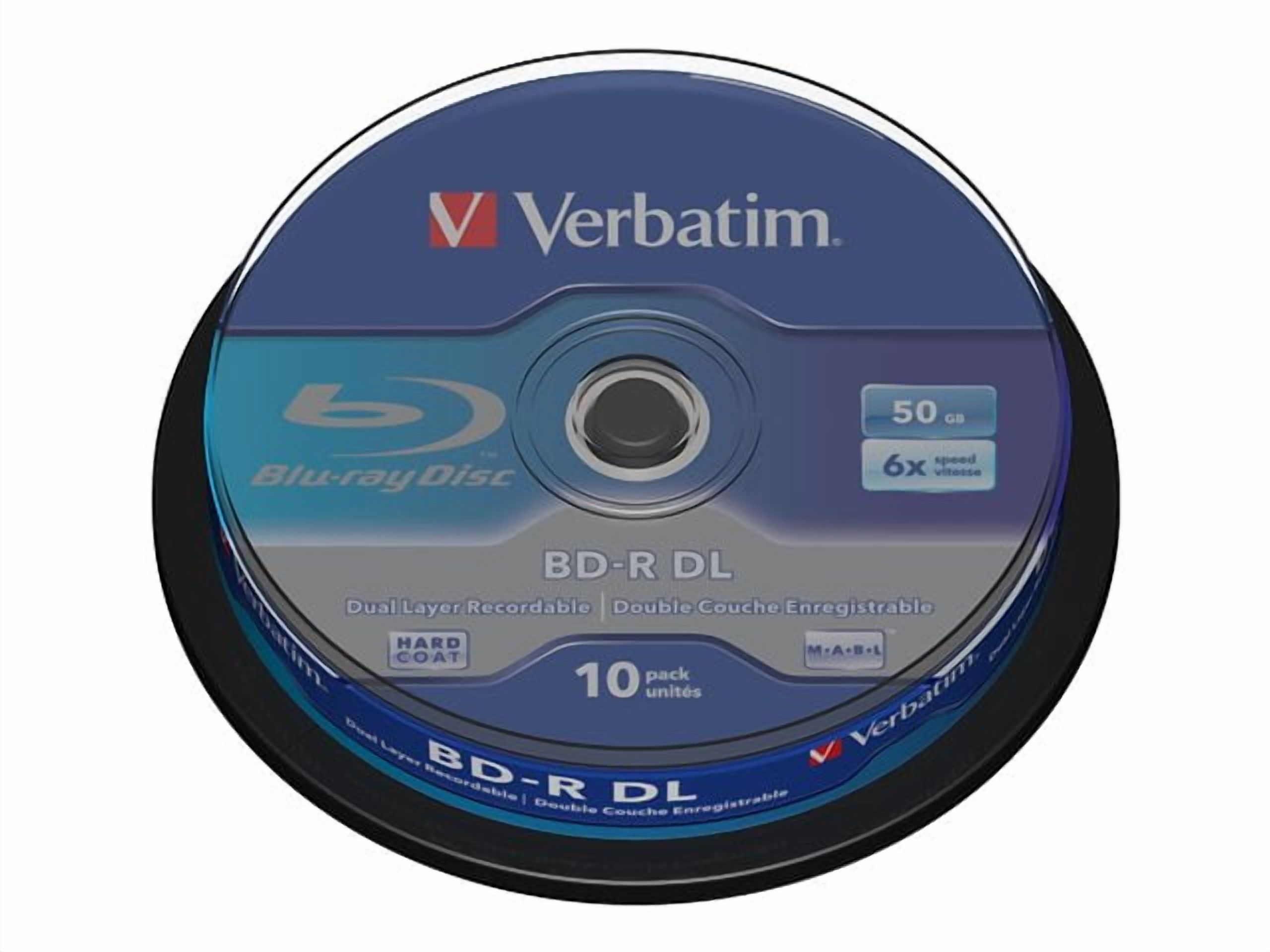 Verbatim - 10 x BD-R DL - 50 GB 6x - spindle