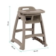 thumbnail image 2 of Silla Alta Onof SPB-001 Periquera con mesa, 2 of 9