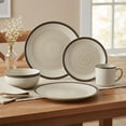 thumbnail image 6 of Mikasa Lara 16-Piece Dinnerware Set, Contemporary Stoneware Plates, Bowls & Mugs - Glossy Tableware for Everyday Dining, Family Meals & Holiday Gatherings - Dishwasher Safe, 6 of 8
