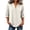 Beige, variant on Henley V‑Notch Tops for Women Lightweight Soft Half Button Down Solid Color Blouses Relaxed Casual Roll Up Long Sleeve Fall Cotton Shirts XL