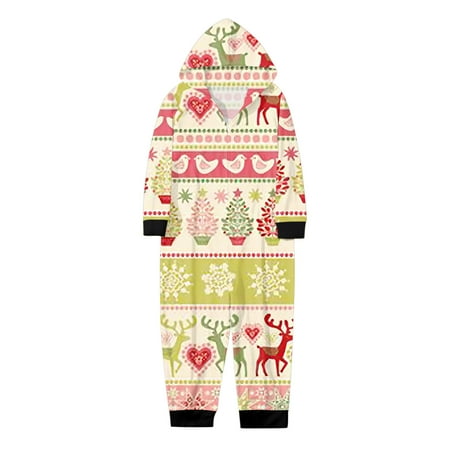 

Family Matching Outfits Jumpsuit Cute Big Headed Deer Print Plaid Long Sleeve Romper Soft Casusal Holiday Sleepwear Family Gathering Casual Pajamas Set Yellow 2 Years - 3 Years