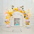 thumbnail image 6 of Garfans 6.6FT Round Wedding Arch Door Metal Backdrop Stand for Parties, Circle Metal Balloon Arch for Wedding Ceremony, Birthday, Bridal, Baby Shower,Parties Decorations, Gold/White, 6 of 6