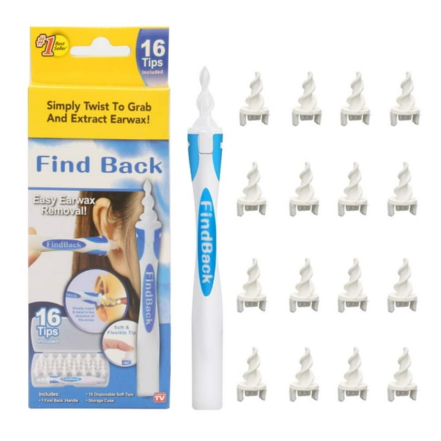 2pcs Earwax Cleaner, Earwax Remover Tool Kit, Earwax Remover, Soft Silicone Spiral Earwax Remover Tool With 16 Replacement Heads, Boxed For Children And Adults