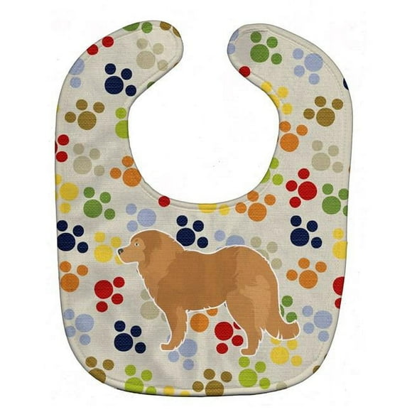 Carolines Treasures BB6330BIB Caucasian Shepherd Dog Pawprints Baby Bib