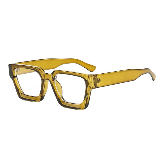 HUANLEDASH 1 Pair Retro Style Glasses Blue Light Blocking Square Frame Glasses UV Protection Flat-Light Mirrors Eyewear Vacation Accessory