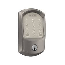Schlage Encode Smart Lock Wifi Deadbolt Greenwich Satin Nickel