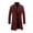 Wine, variant on Kilaqueen Women's Longline Notched Lapel Coat, Classic Button Down Overcoat for Office, Commute and Weekend Outfits