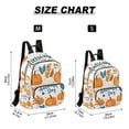 thumbnail image 2 of FORMRS Mini Backpack Purse for Women Travel Daypack Casual Shoulder Bag, Pumpkins Pattern, 2 of 7