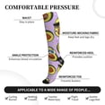 thumbnail image 3 of Lsque Cartoon Avocados Pattern Sport Compression Socks for Men & Women 15-20 mmHg Knee High Nurse Pregnant Running Medical and Travel Athletic, 3 of 6