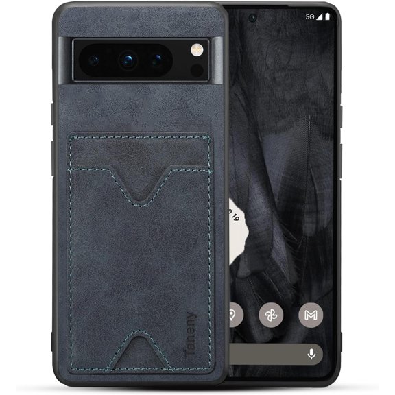 Designed for Google Pixel 8 Pro Case,Drop Protection Slim PU Leather Wallet Case with Card Slot Holder Kickstand Shockproof Protective Phone Cover for Google Pixel 8 Pro (Gray)