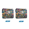 thumbnail image 7 of FORMRS 13-13.3 inch Laptop Sleeve Case Soft Carrying Quilted Computer Bag Cover, Blue Colorful Flowers, 7 of 7