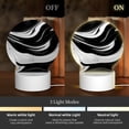 thumbnail image 3 of Daiia Abstract Black White Swirls Pattern Acrylic Night Light, LED Touch Light, Bedroom Night Light, Soft Glowing Lamp Perfect Gift for Mother's Day, Birthday, or Christmas, 3 of 9