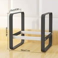 thumbnail image 3 of Plate Holder Dish Organizer Rack  Metal Non Slip Stand Display Bowl Dish Organizer Racks for Kitchen Counter Cupboard and Cabinet Corner, 3 of 7