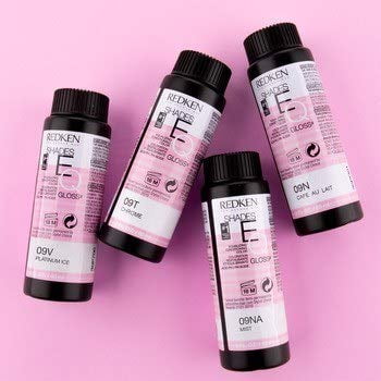 5th Avenue NYC, SHADES EQ Equalizing Conditioning Hair Color Gloss Conditioner (w/Sleek Tint Brush) Acidic Demi-Permanent Haircolor Acid Dye (09P Opal Glow)