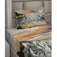 thumbnail image 2 of Ambesonne Colorful Fitted & Top Sheet Set with Sham, Retro Surreal Horses, Multicolor, 2 of 4