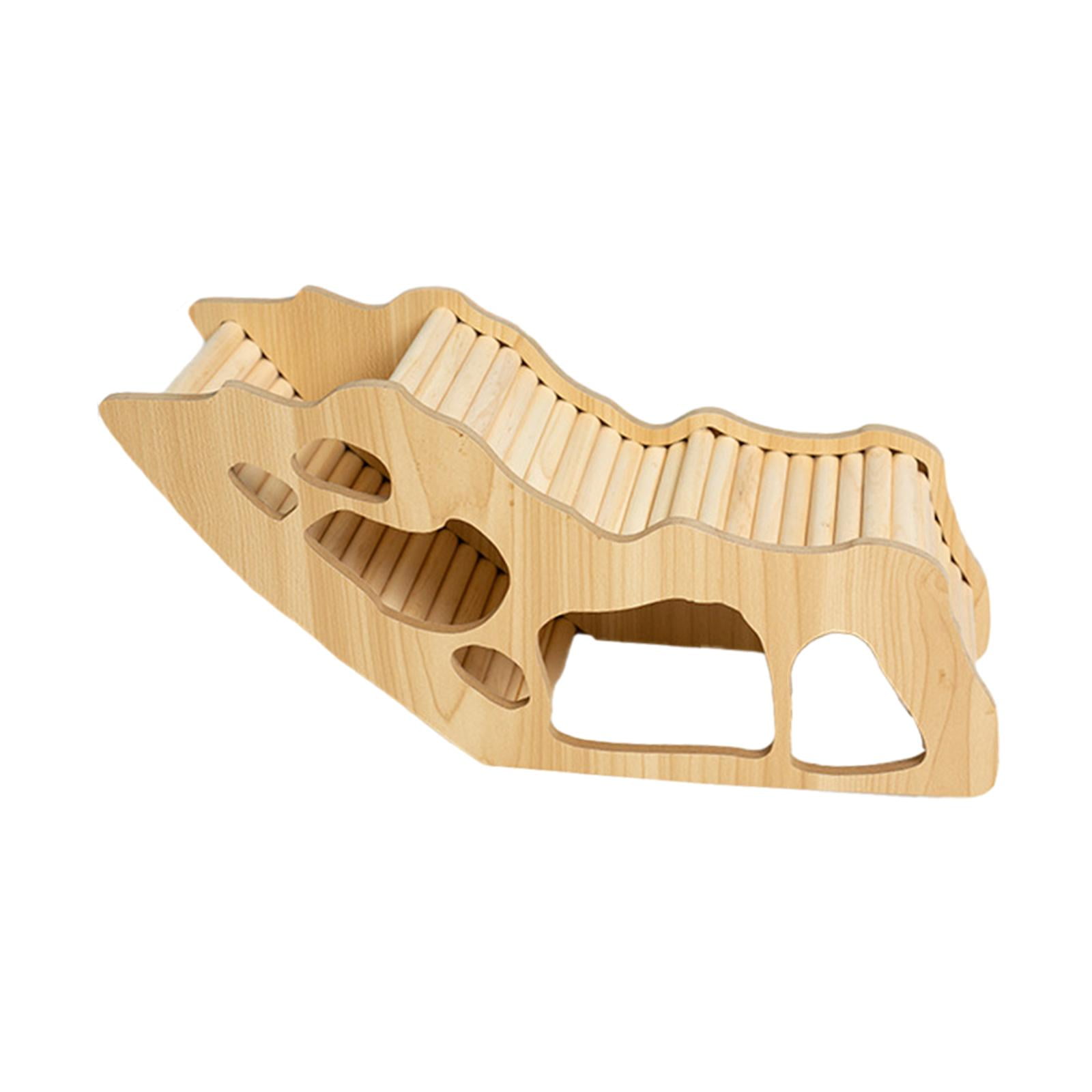 Bvdfgk Cage Accessories Chew Cage Toy Exploring Toy Wooden Hamster House for Chinchilla style C