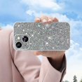 thumbnail image 6 of Compatible with iPhone 14 Glitter Case Women Girls Bling Sparkle Phone Case Camera Lens Protection Slim Soft Bumper Shockproof Protective Cover for iPhone 14 6.1 inch, Silver, 6 of 12