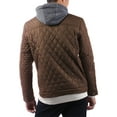 thumbnail image 6 of Ma Croix Mens Quilted Jacket Business Casual Diamond Fleece Lined Padded Winter Jackets, 6 of 7