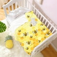 thumbnail image 2 of Bee Blanket Lightweight Flannel Throw Blanket Gifts for Girls Women in All Season Blanket for Bed/Couch/Sofa 30"x40" for Baby/Pets, 2 of 6