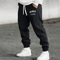 thumbnail image 2 of Yifymode Jogger Sweatpants for Men Drawstring Sweatpants | Fall Winter Cinch Bottom With Pockets, LOS ANGELES CALIFORNIA Graphic Print, 2 of 5